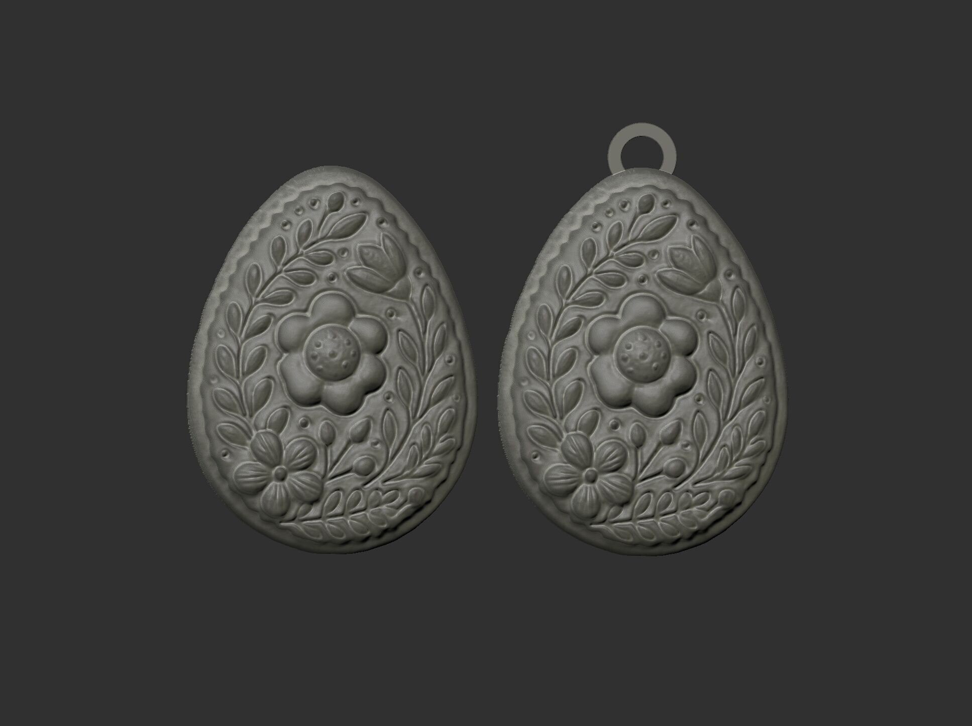 Easter egg cookie decor 3D print model_17