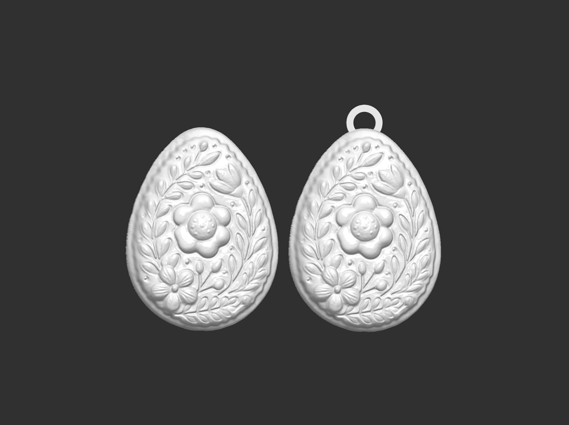 Easter egg cookie decor 3D print model_8
