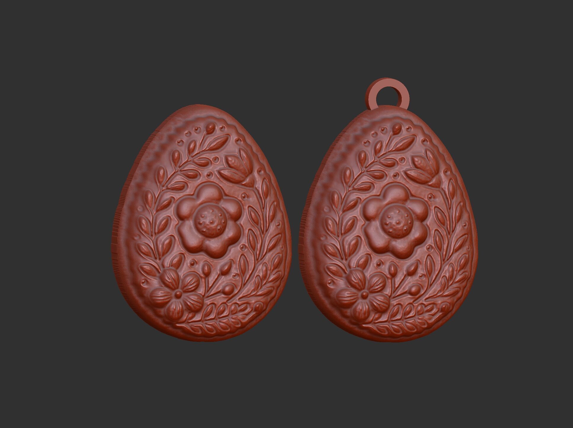 Easter egg cookie decor 3D print model_14