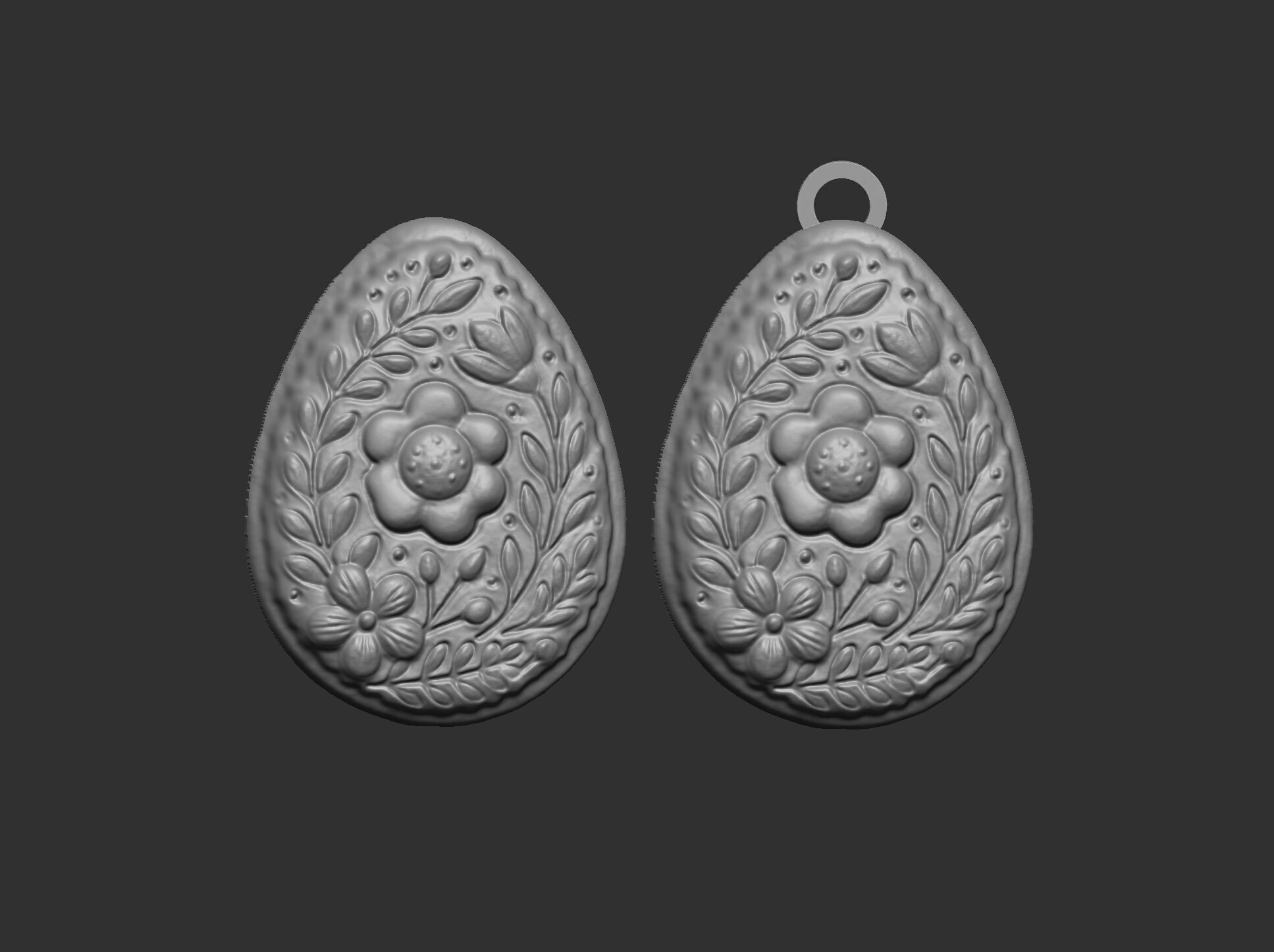 Easter egg cookie decor 3D print model_21
