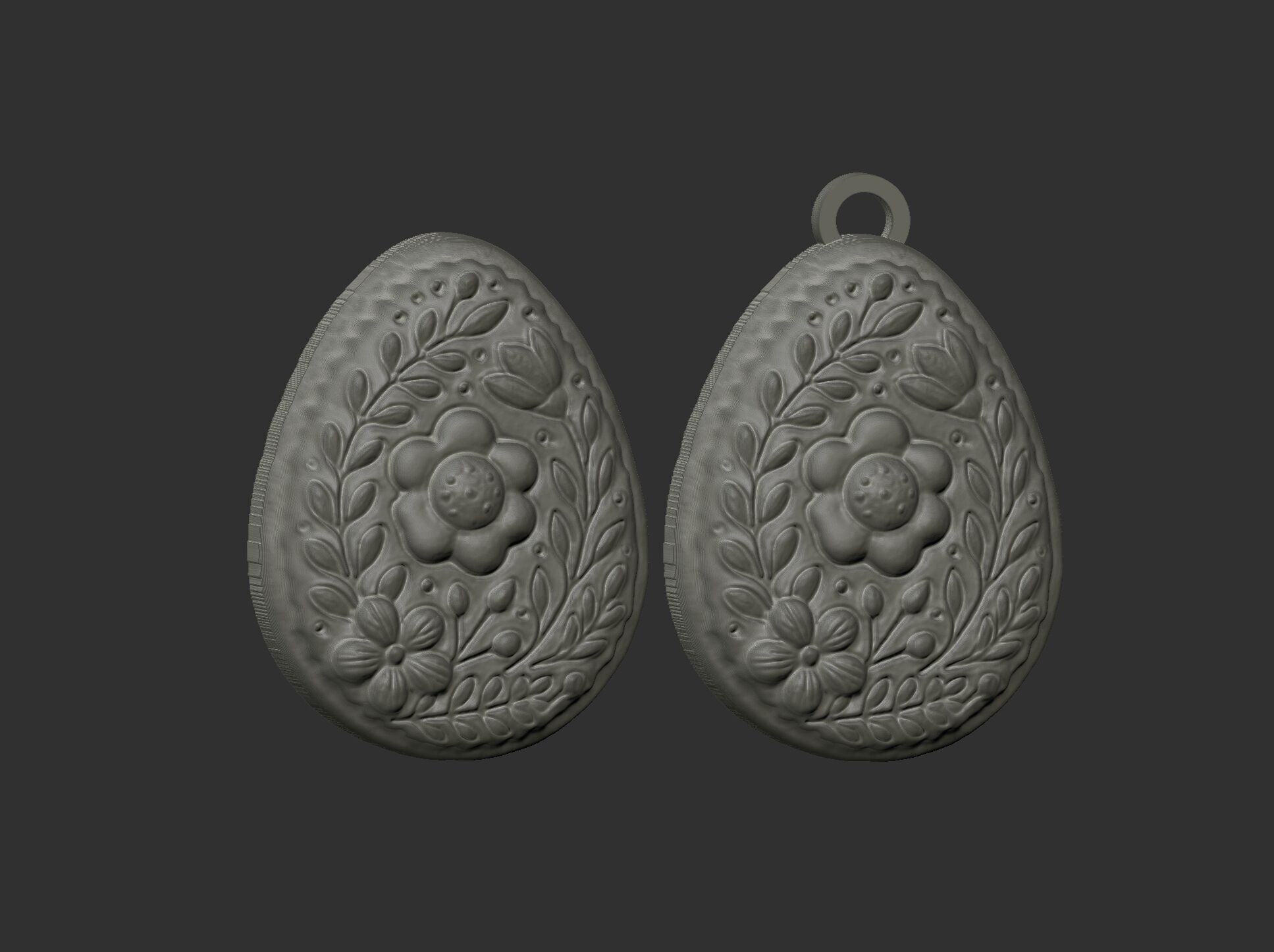 Easter egg cookie decor 3D print model_20