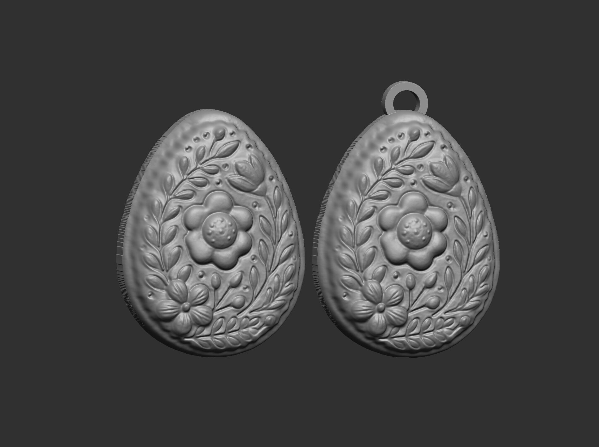 Easter egg cookie decor 3D print model_13