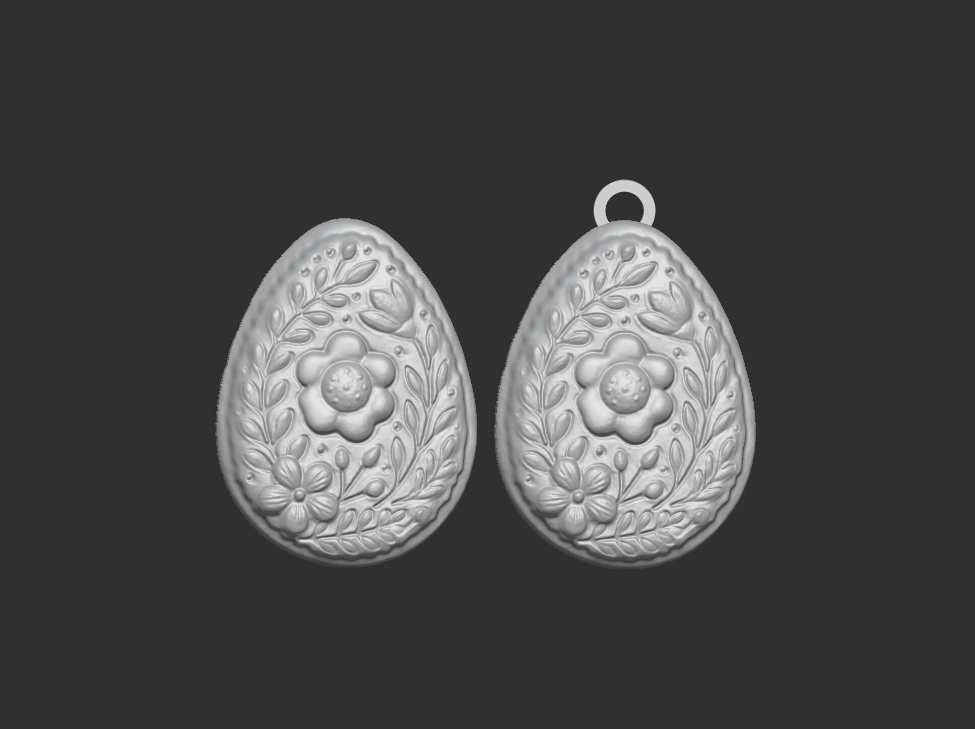 Easter egg cookie decor 3D print model_12