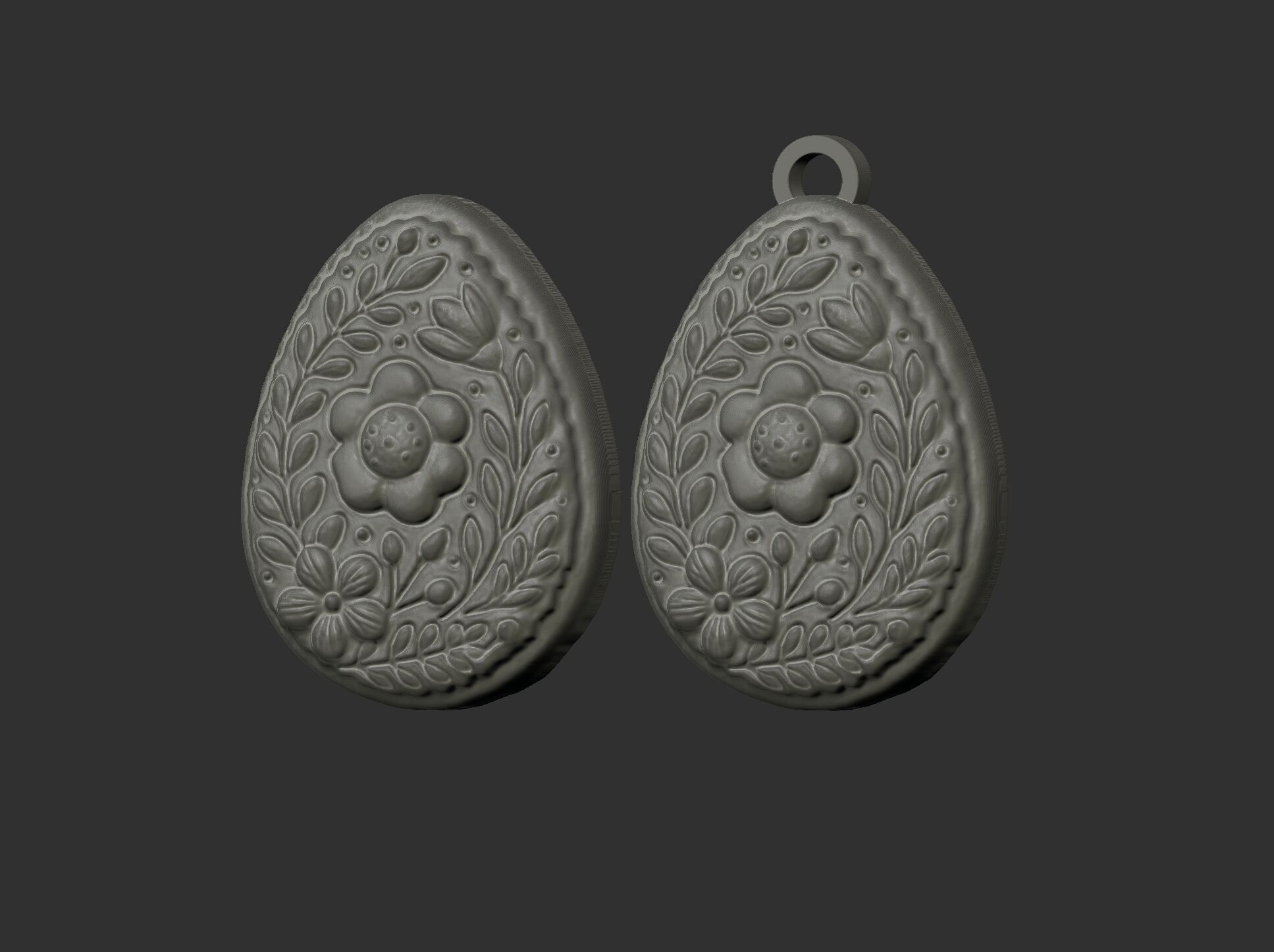 Easter egg cookie decor 3D print model_9