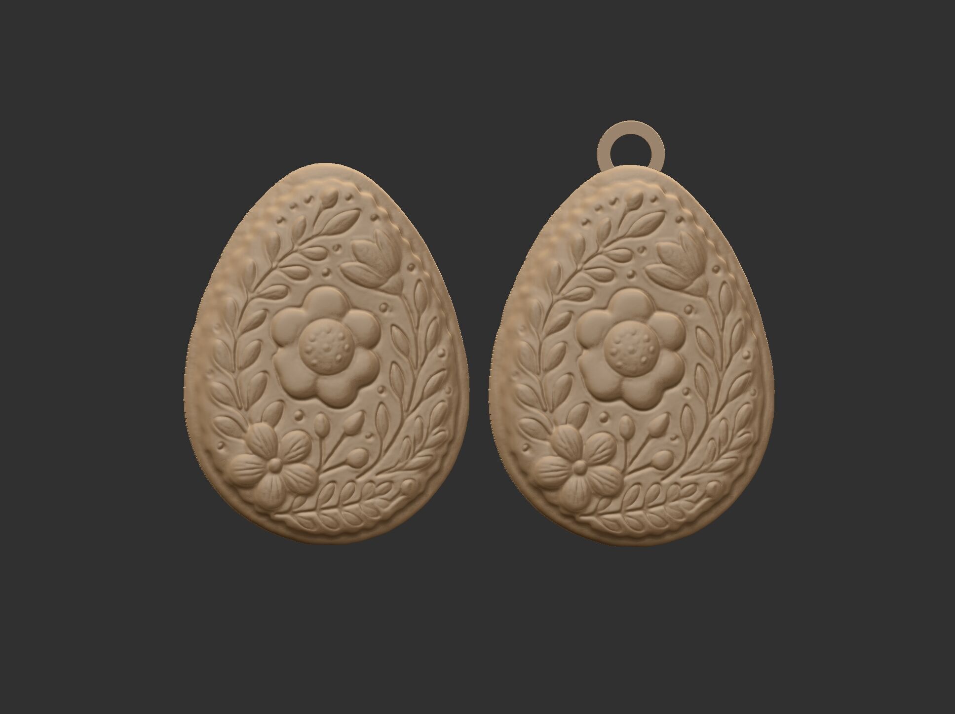 Easter egg cookie decor 3D print model_15