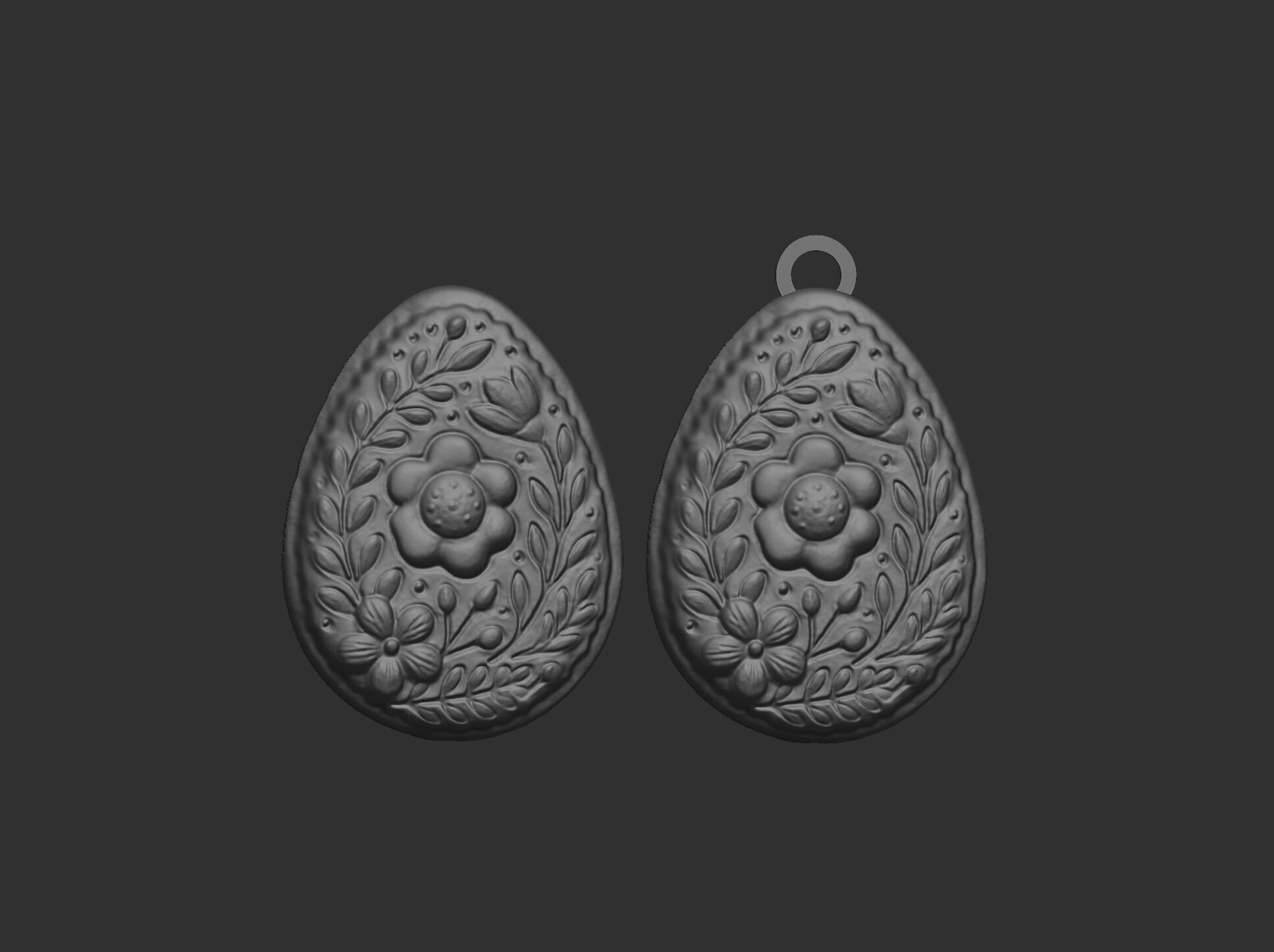 Easter egg cookie decor 3D print model_3