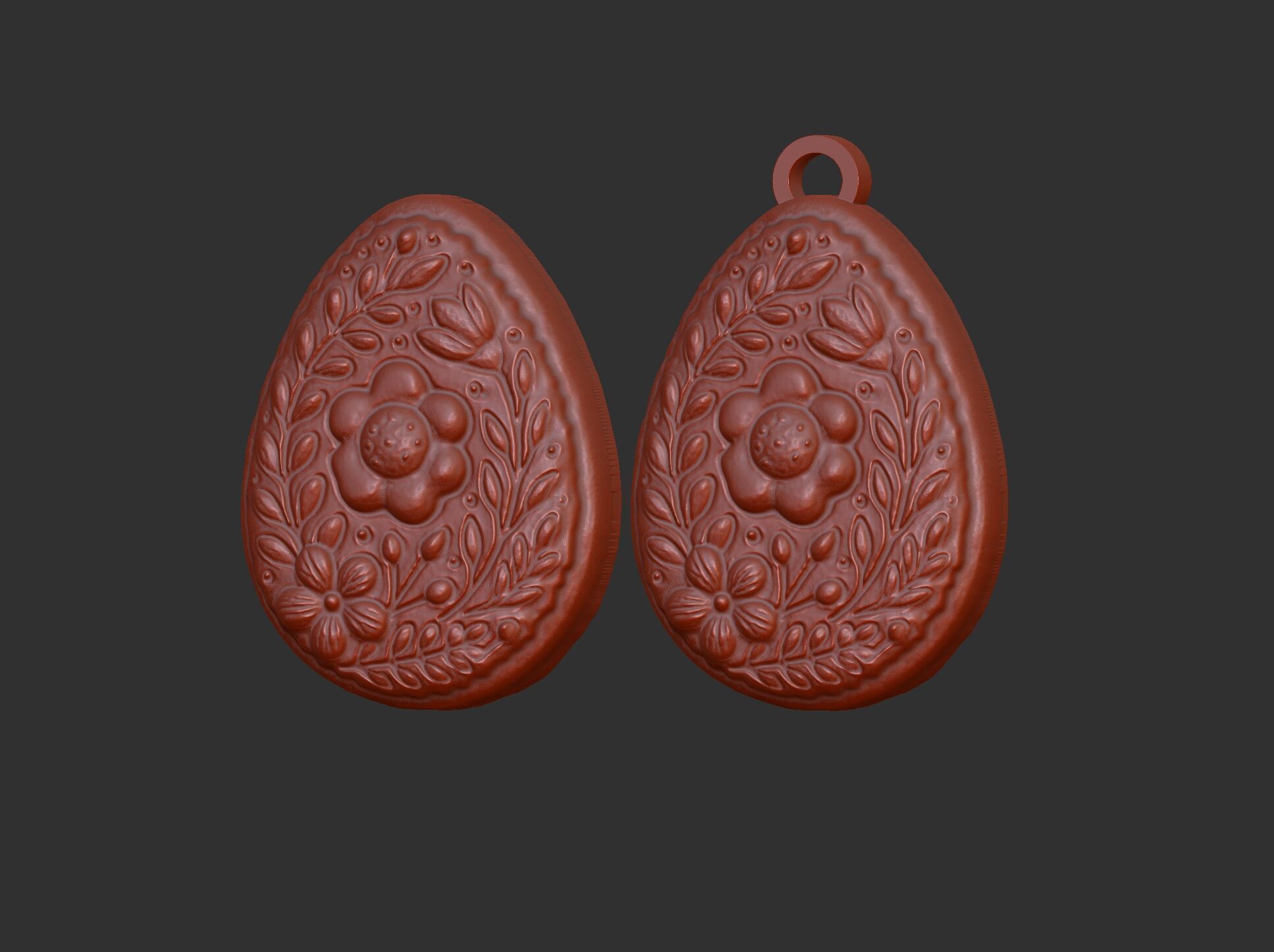 Easter egg cookie decor 3D print model_11