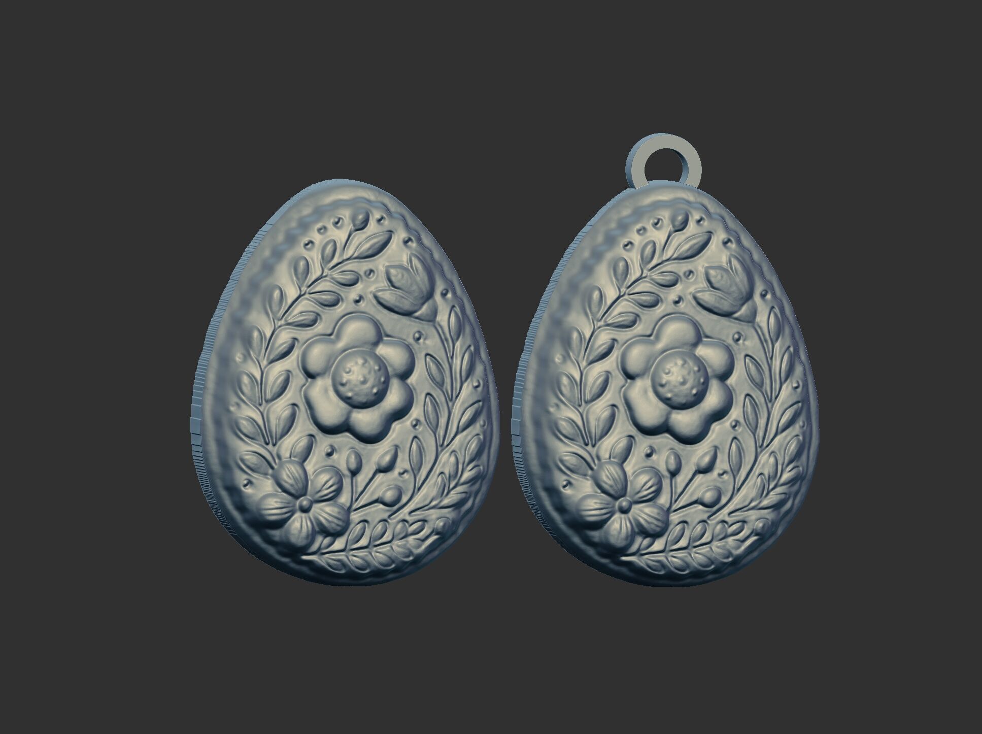 Easter egg cookie decor 3D print model_24