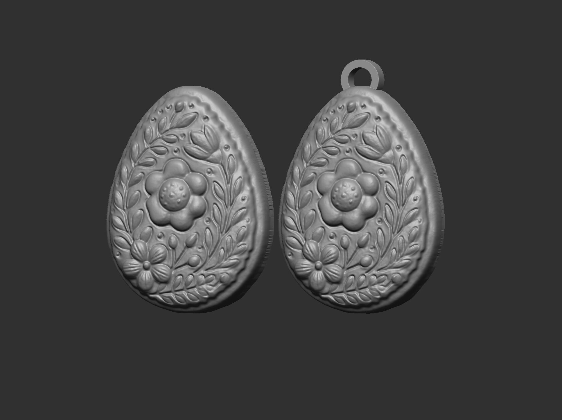 Easter egg cookie decor 3D print model_19