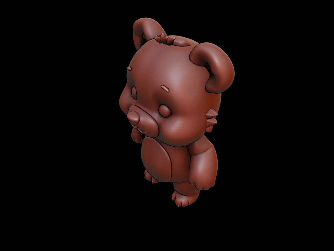 Bear Animal Cartoon 3D print model_1