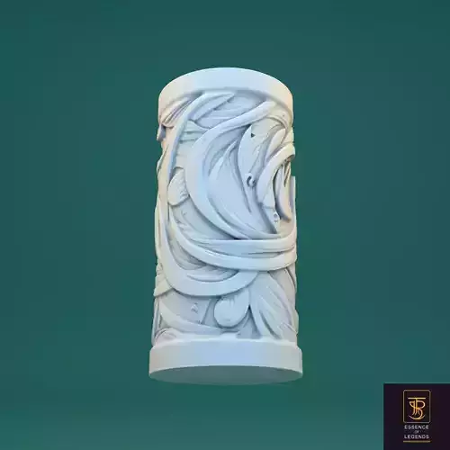 Sculptural candle design - Model W1 Organic 2