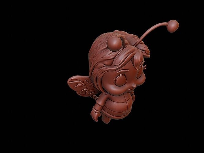 Bee Animal Cartoon 3D print model