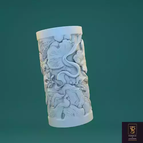 Sculptural candle design - Model W1 Organic 3