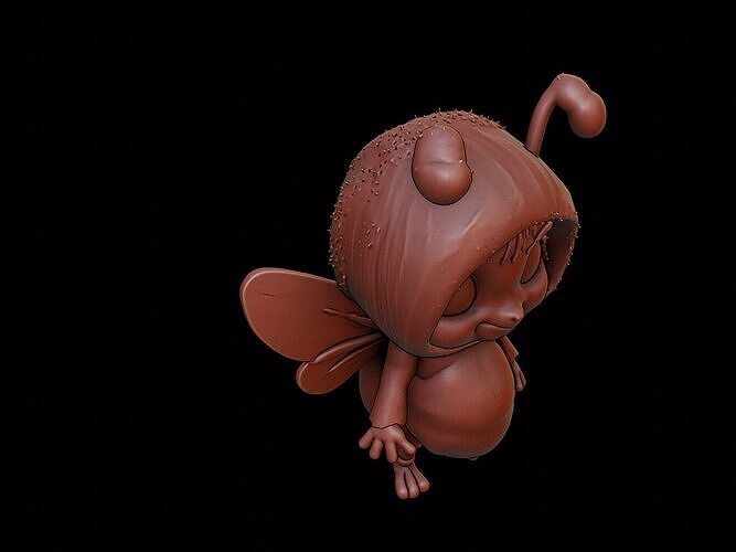 Bee Animal Cartoon 3D print model