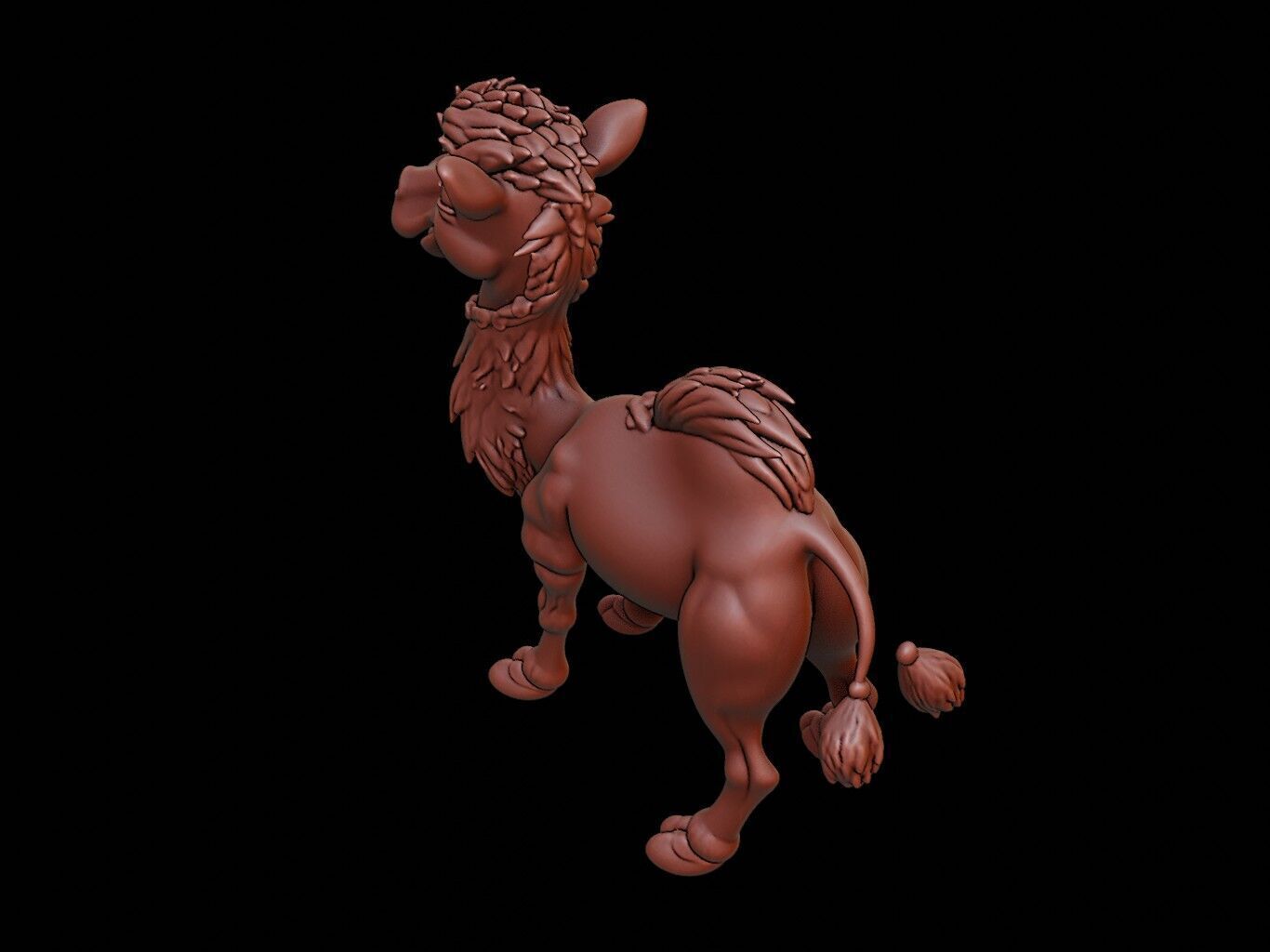 Camel Animal Cartoon 3D print model_1