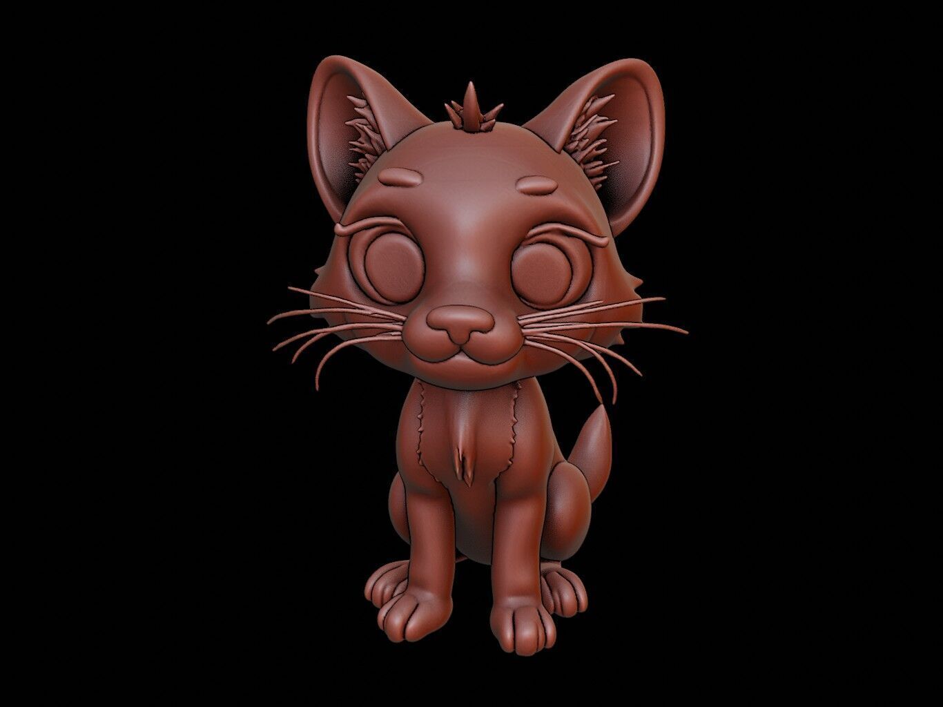 Cheetah Animal Cartoon 3D print model_2