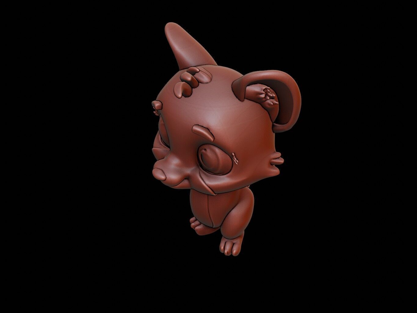 Cheetah Animal Cartoon 3D print model_1