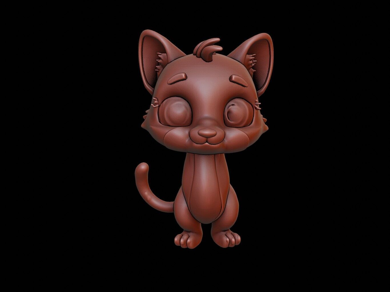 Cheetah Animal Cartoon 3D print model_2