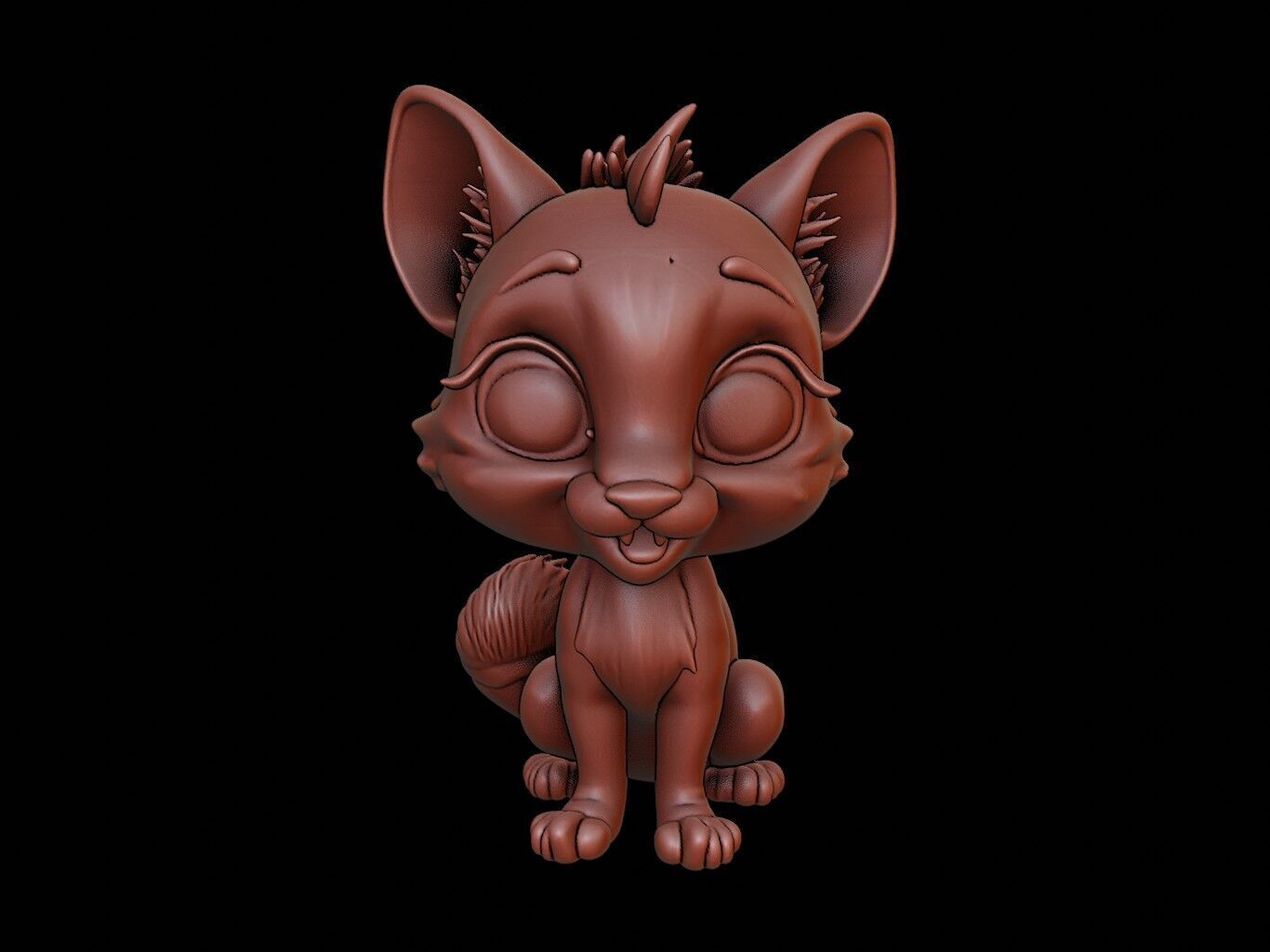 Cheetah Animal Cartoon 3D print model_2