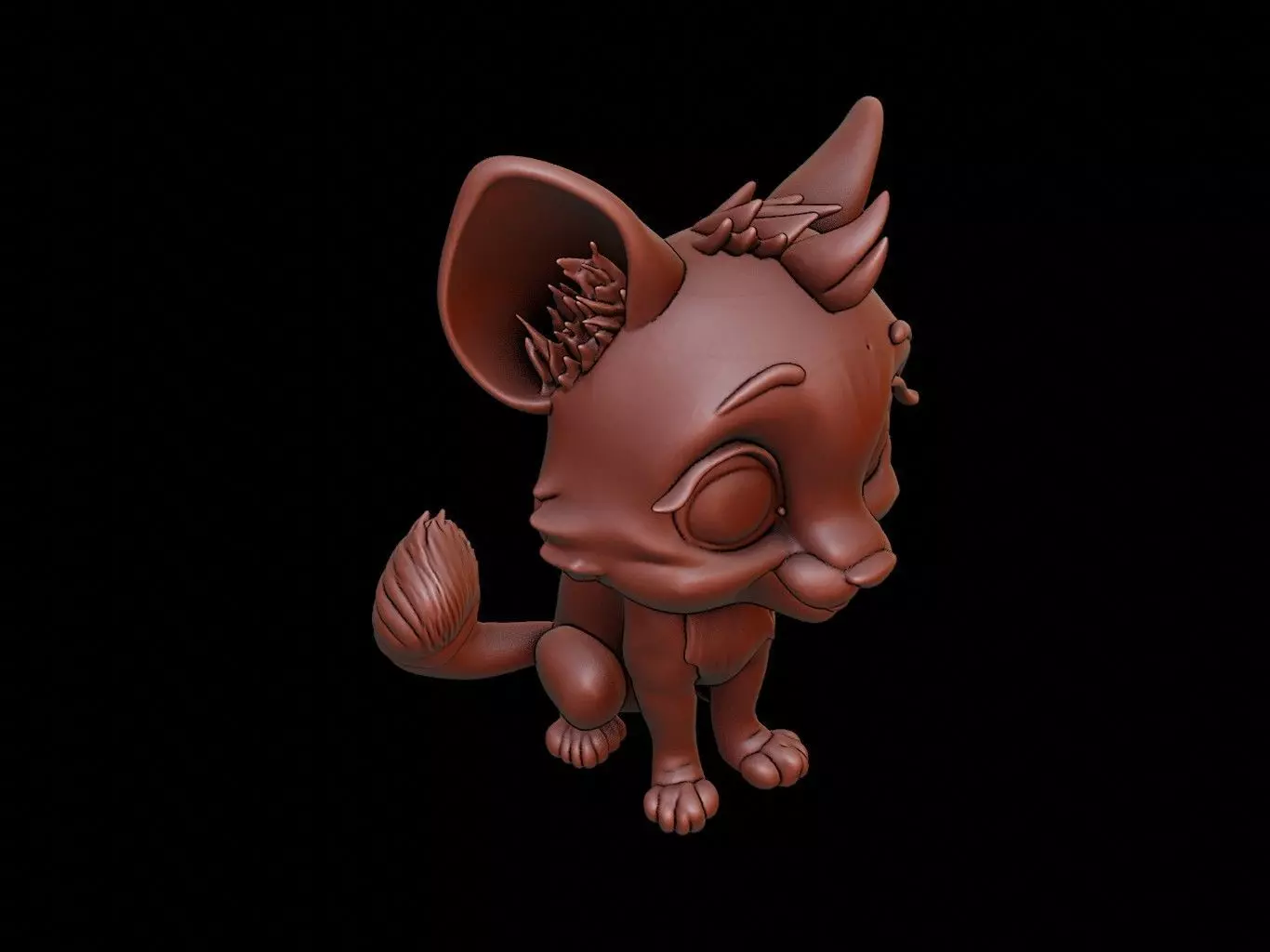 Cheetah Animal Cartoon 3D print model_0