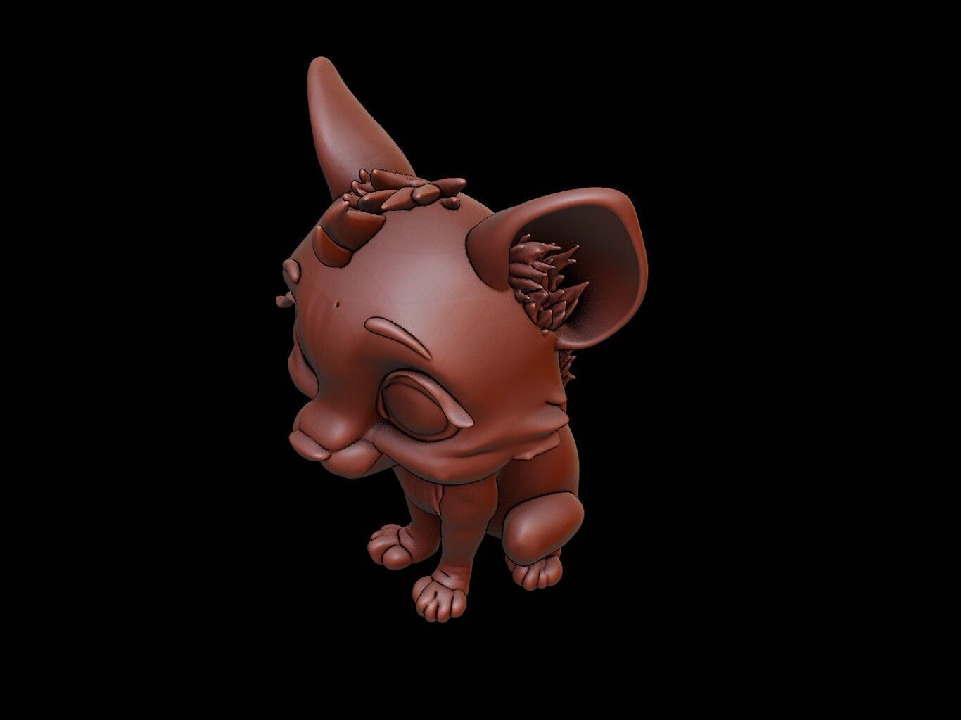 Cheetah Animal Cartoon 3D print model_1