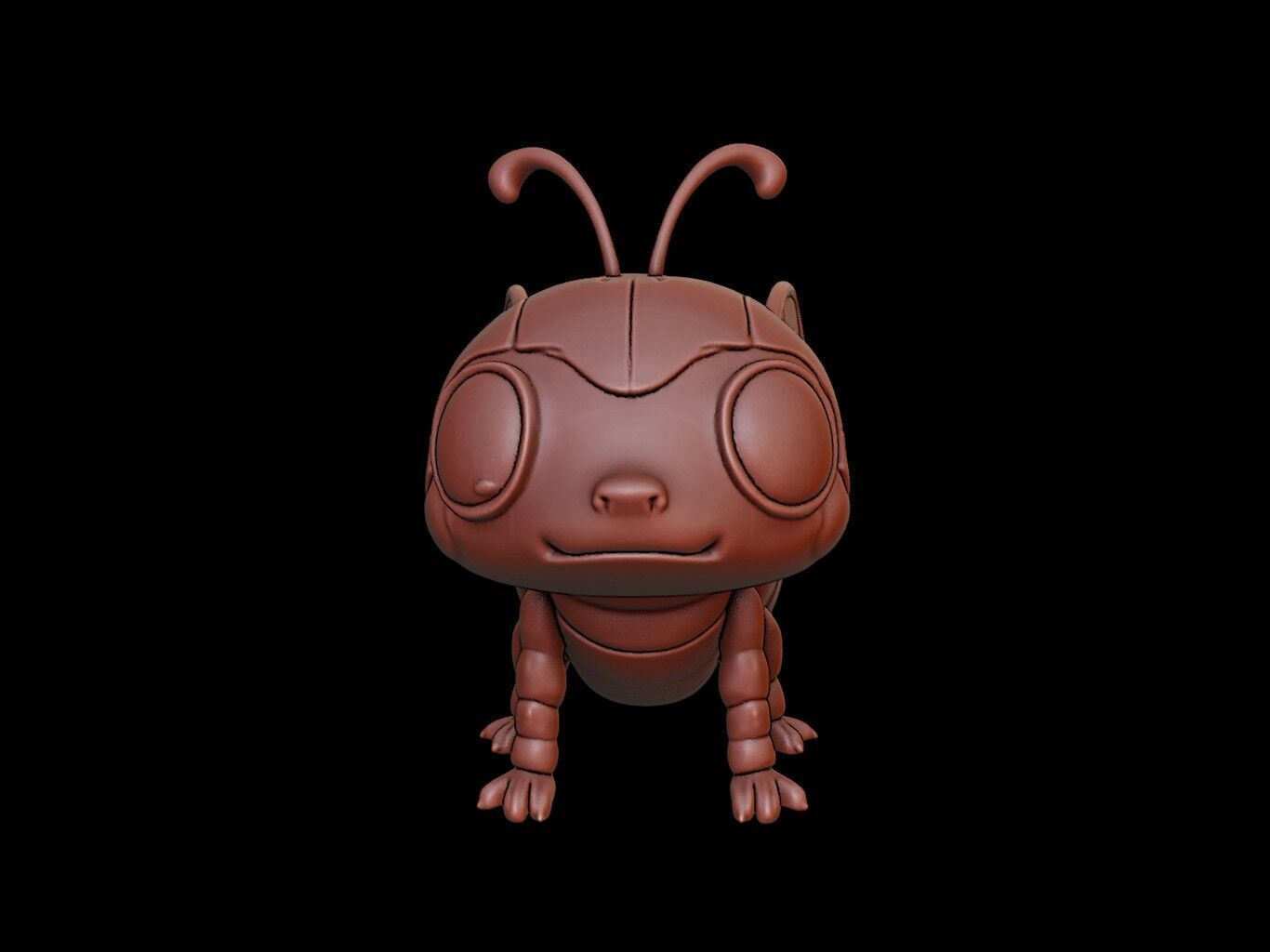 Cicada Animal Cartoon 3D print model_2