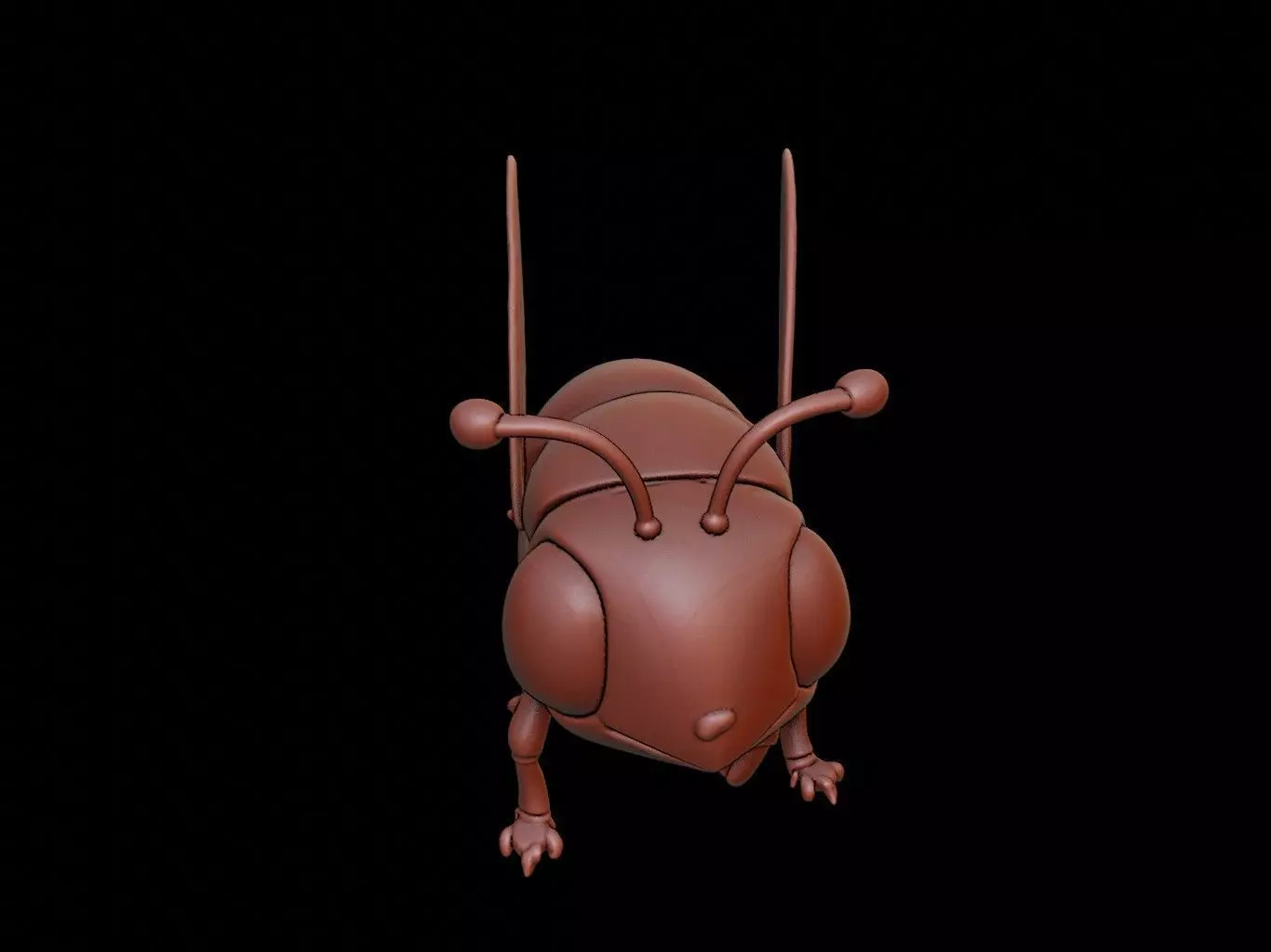 Cicada Animal Cartoon 3D print model_0