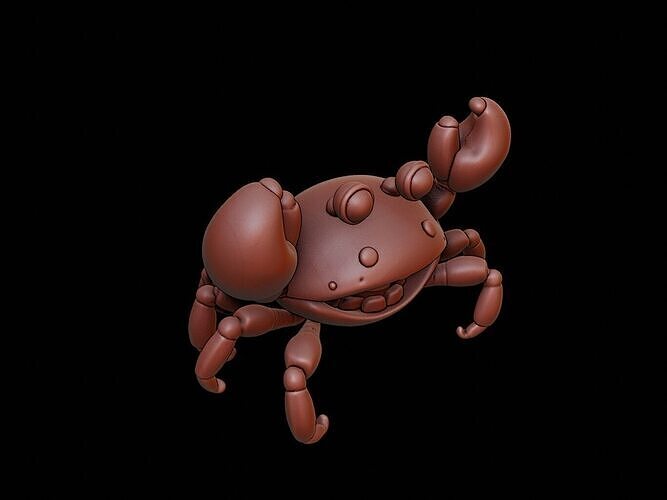 Crab Animal Cartoon 3D print model