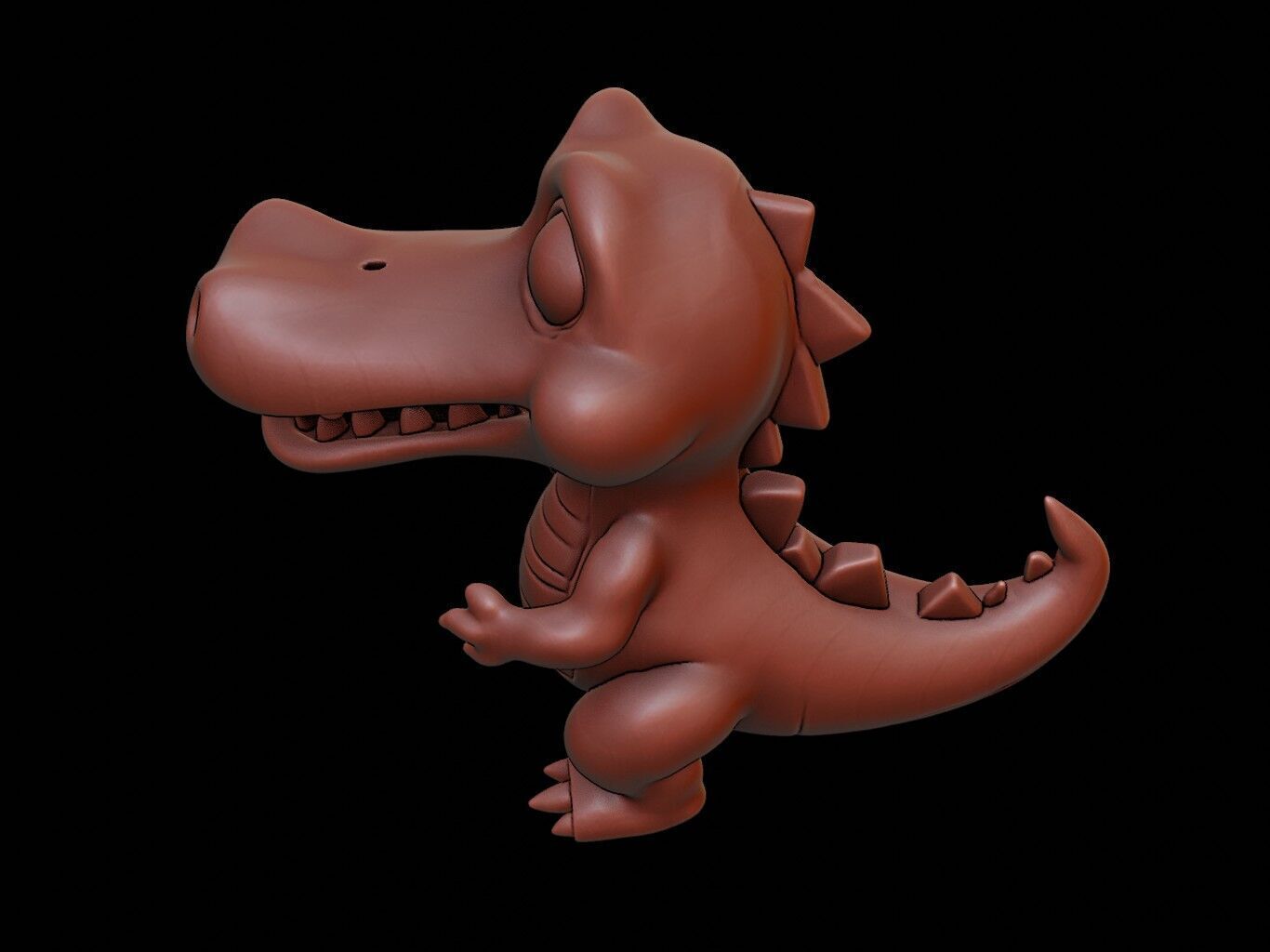 Crocodile Animal Cartoon 3D print model_1