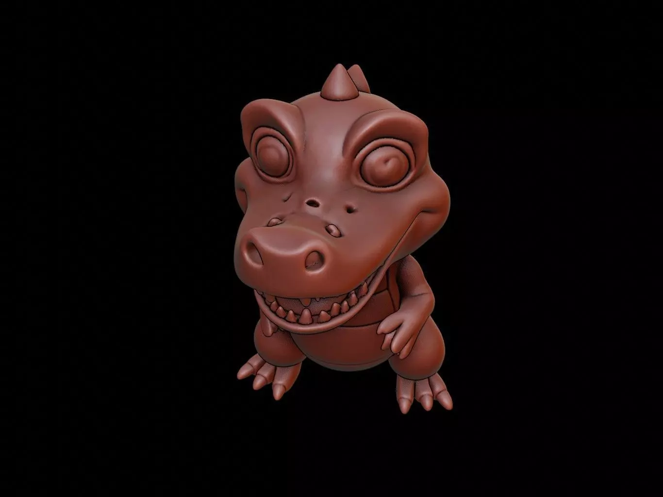 Crocodile Animal Cartoon 3D print model