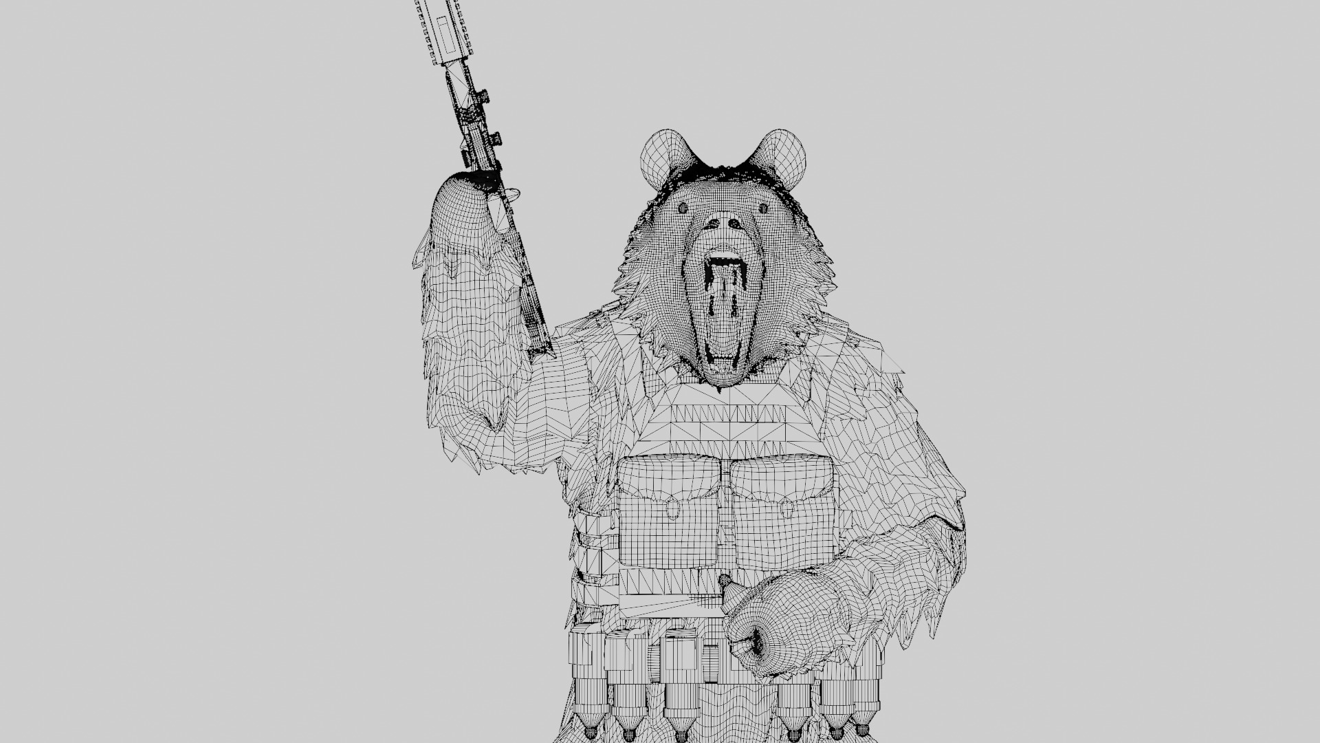 Tactical Mama Bear 3D print model_15