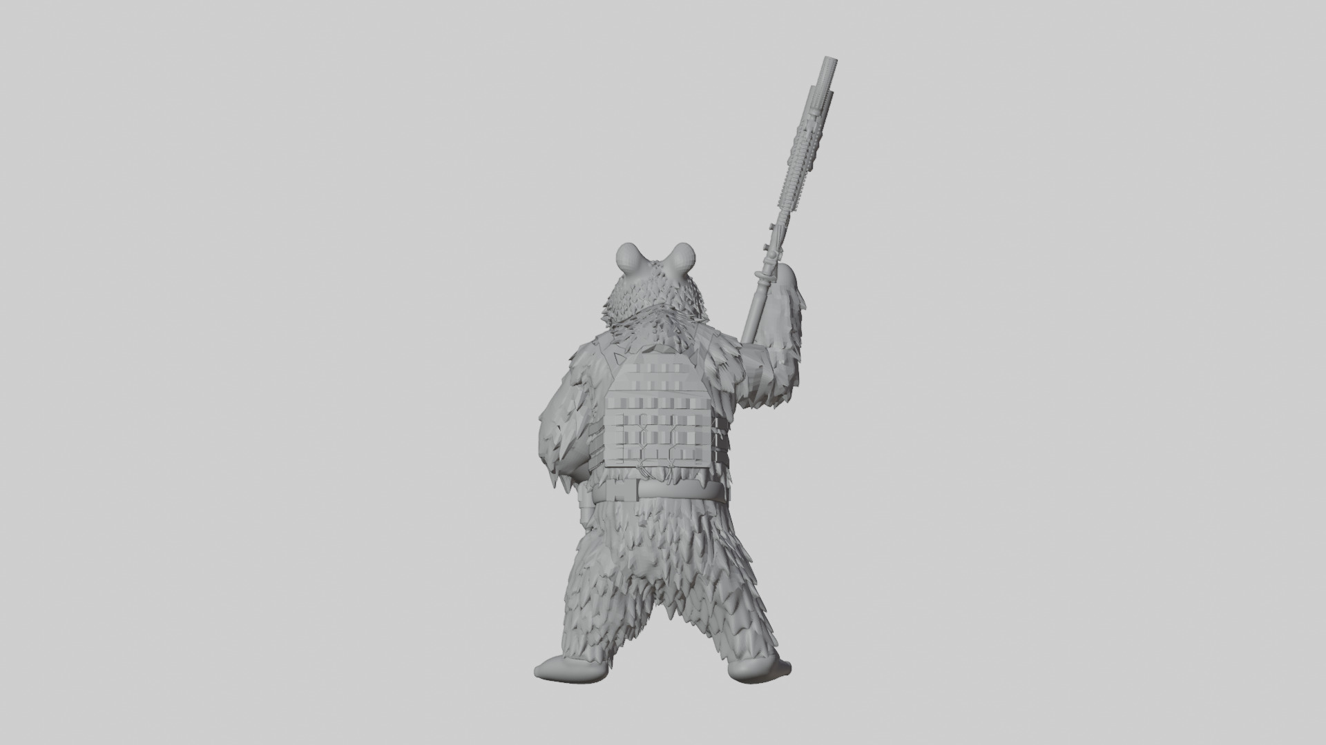 Tactical Mama Bear 3D print model_4