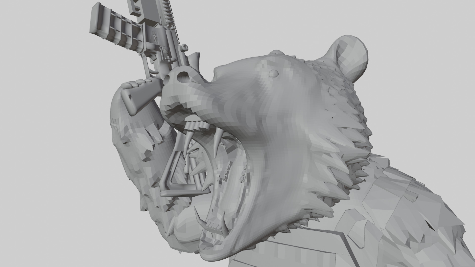 Tactical Mama Bear 3D print model_1