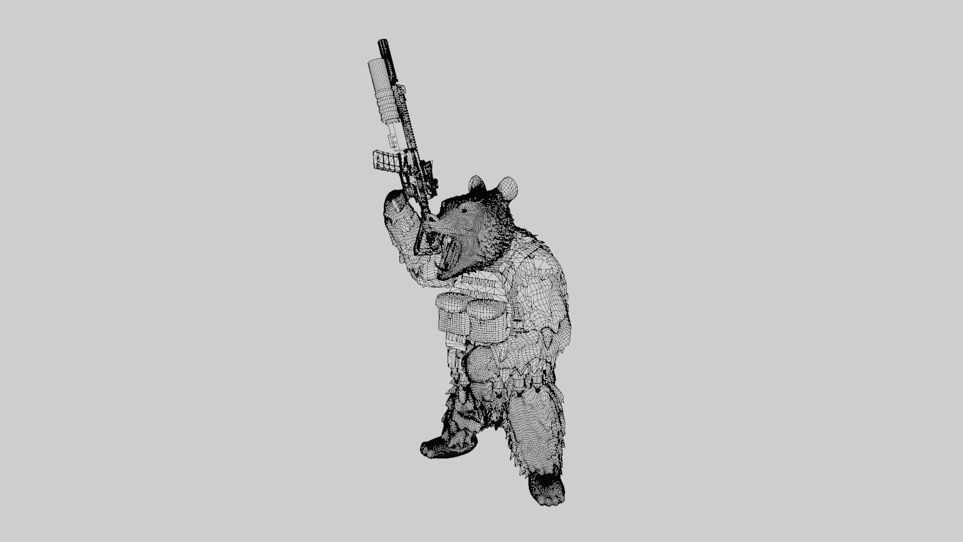 Tactical Mama Bear 3D print model_11