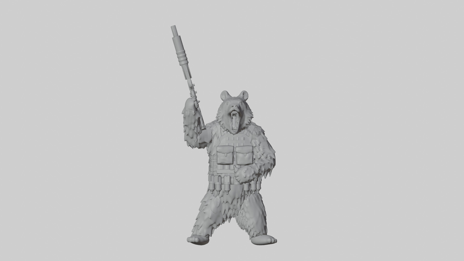 Tactical Mama Bear 3D print model_3