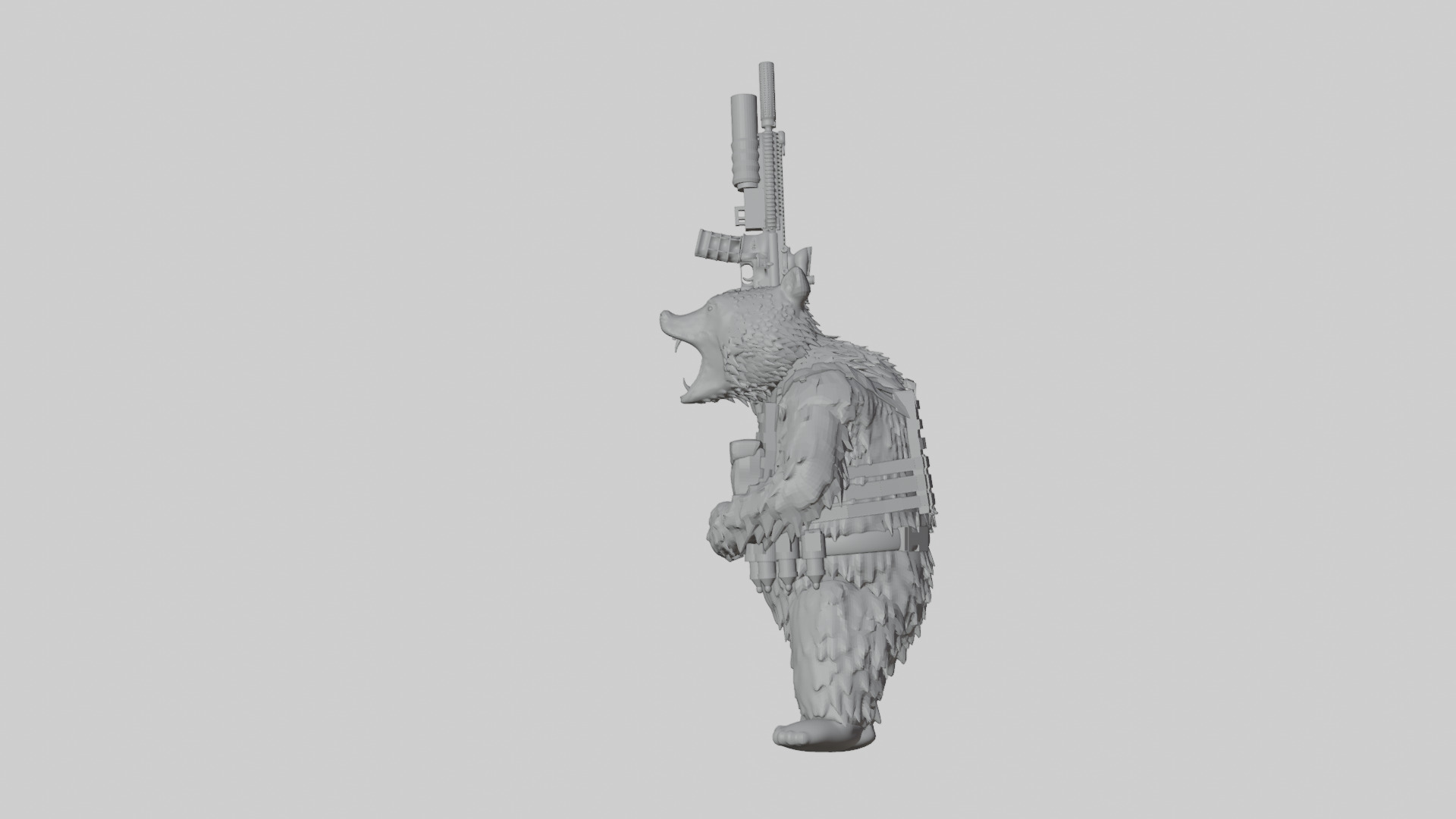 Tactical Mama Bear 3D print model_9
