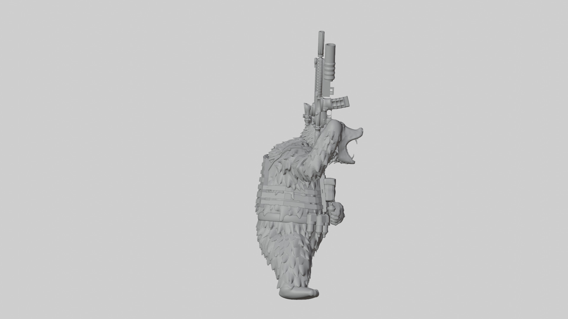 Tactical Mama Bear 3D print model_8