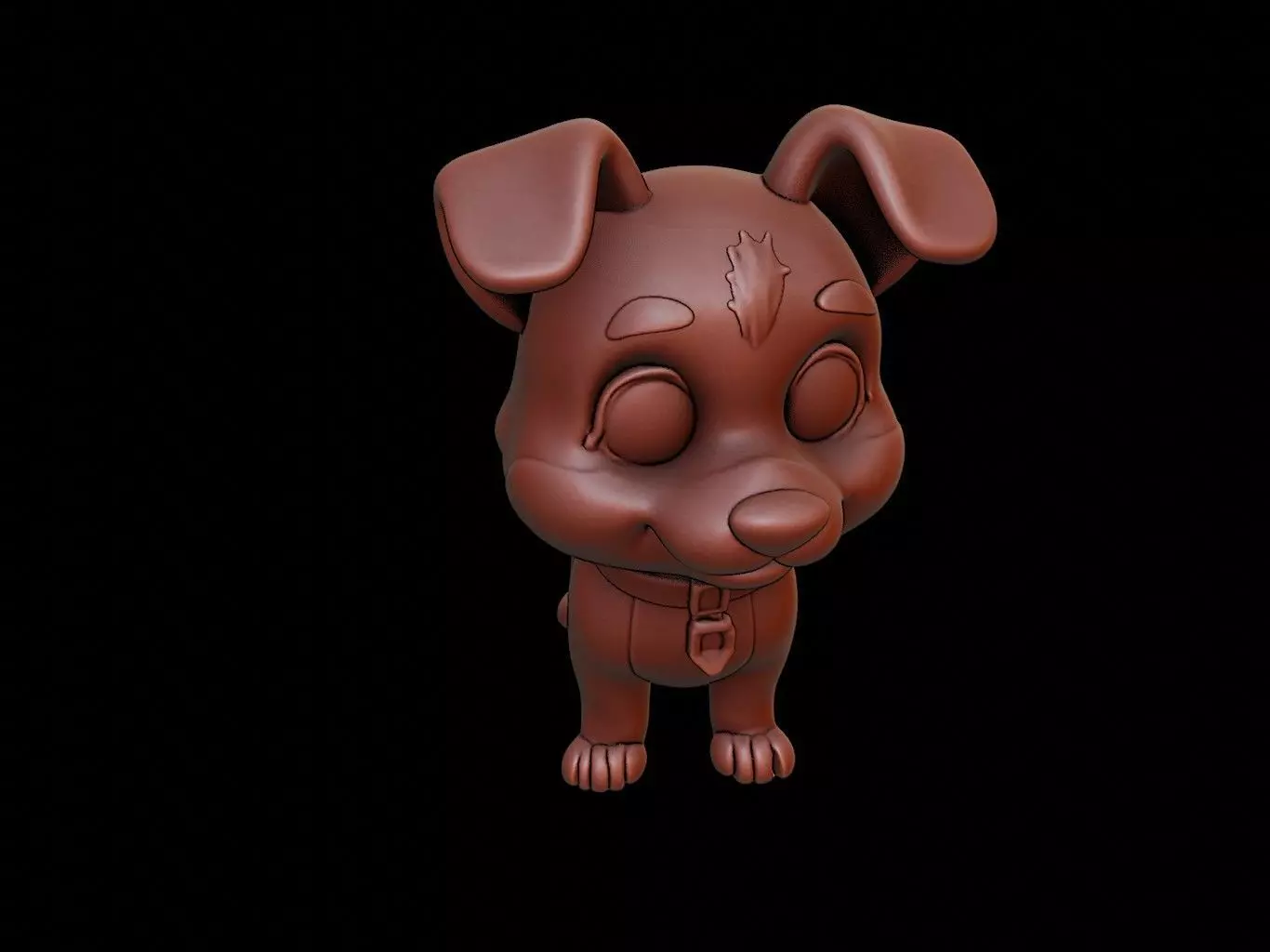 Dog Animal Cartoon 3D print model_0