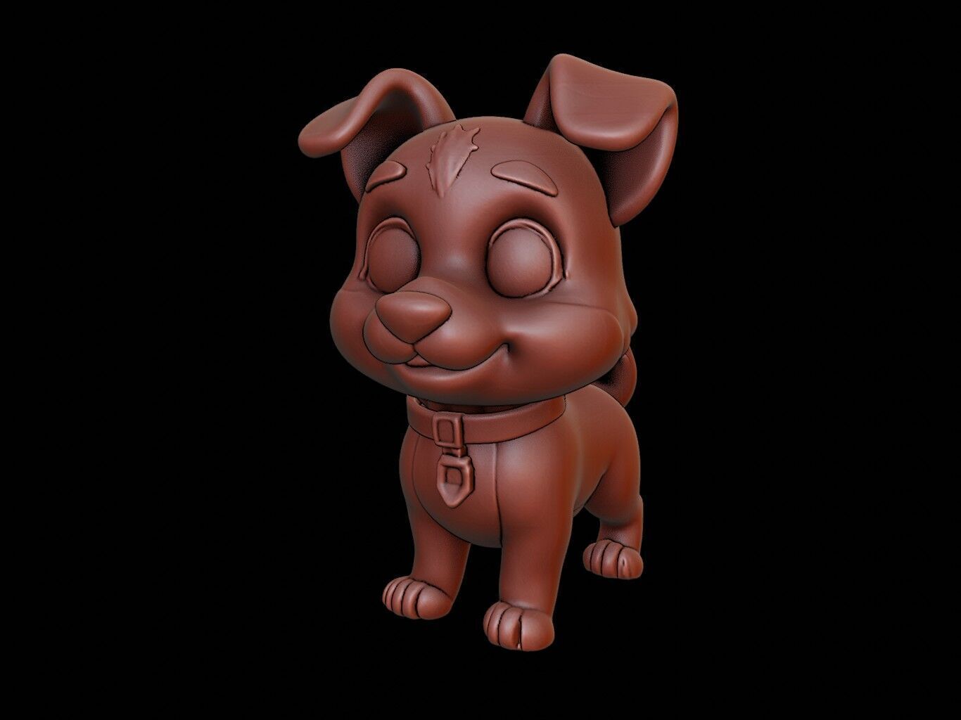 Dog Animal Cartoon 3D print model_2
