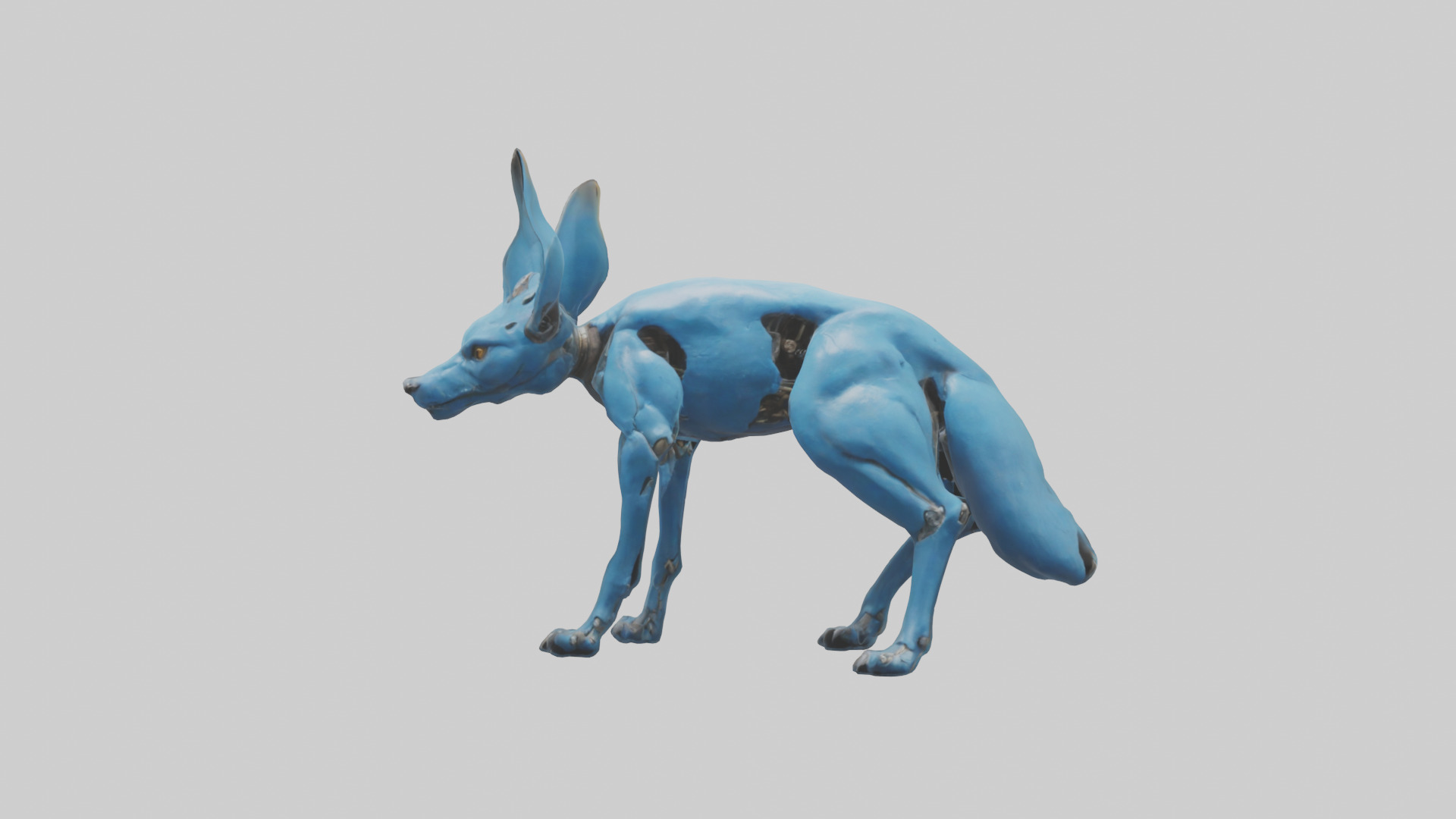 Otocyon Prowling model 3D model_9