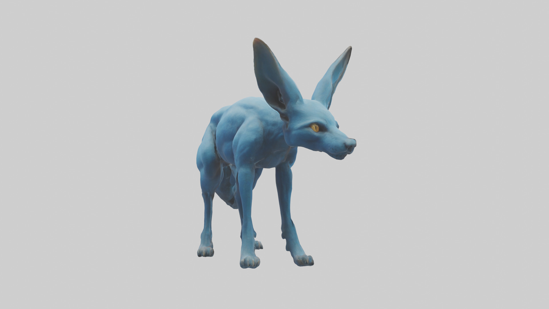 Otocyon Prowling model 3D model_2