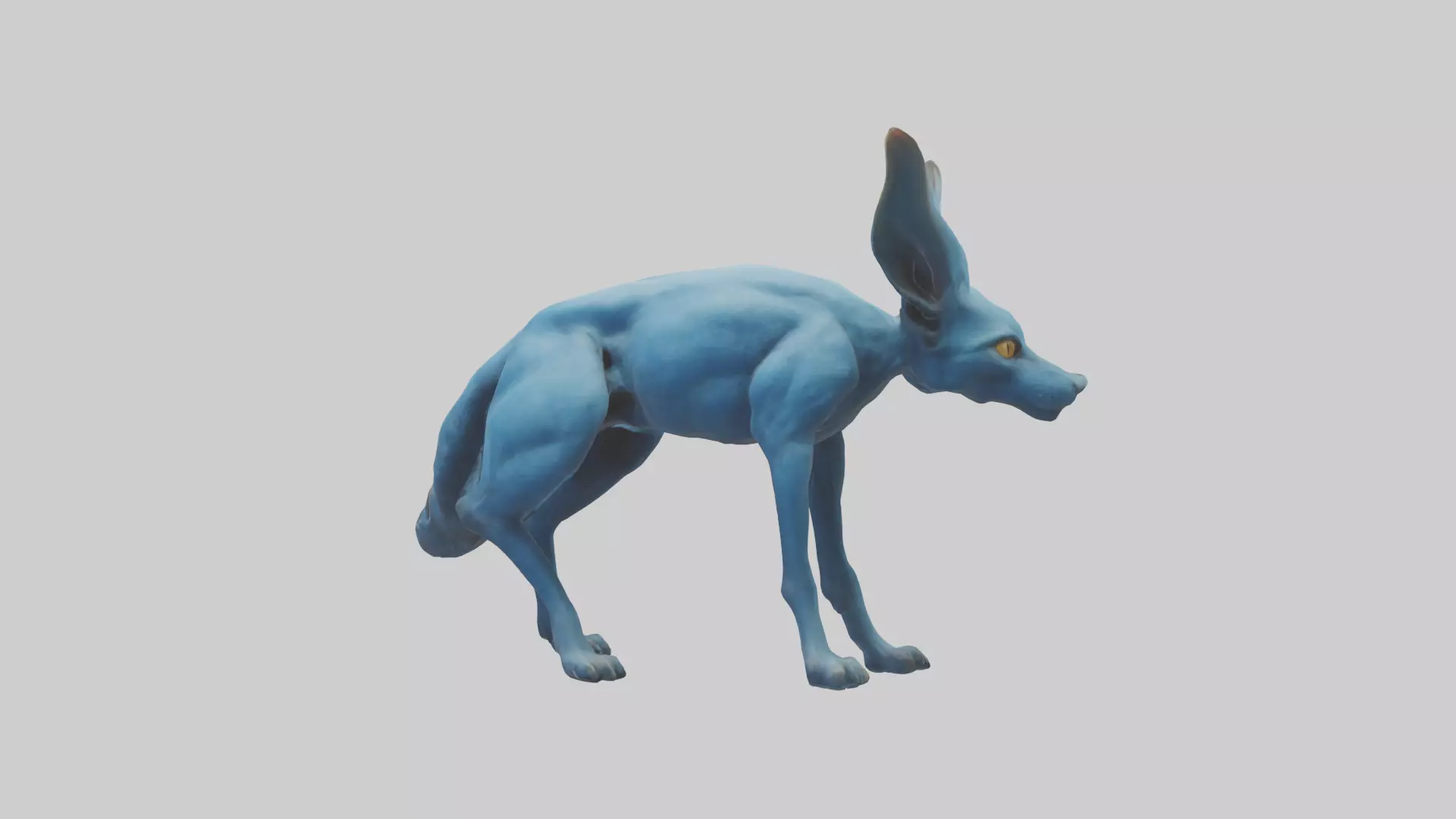 Otocyon Prowling model 3D model_0