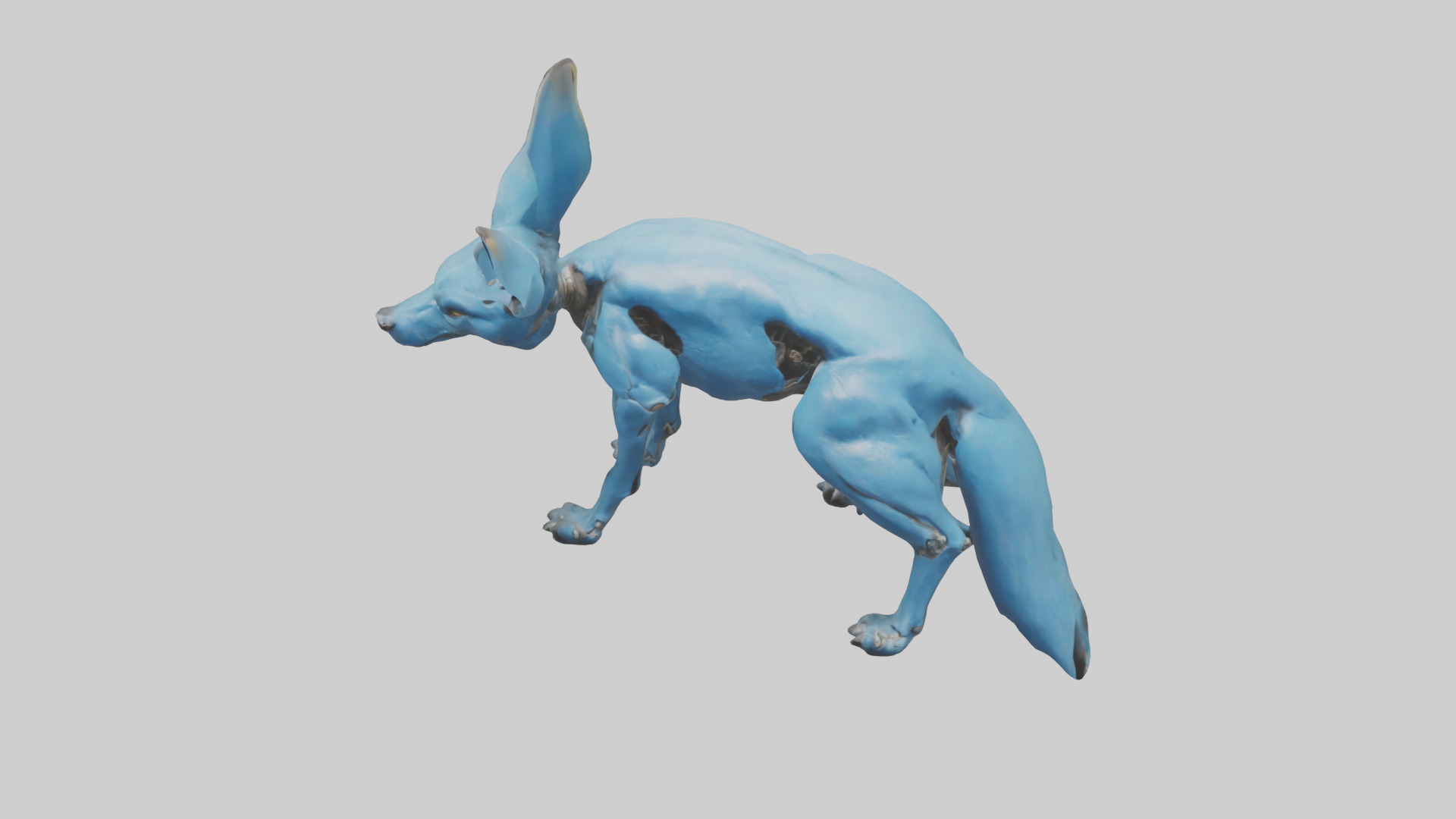 Otocyon Prowling model 3D model_16