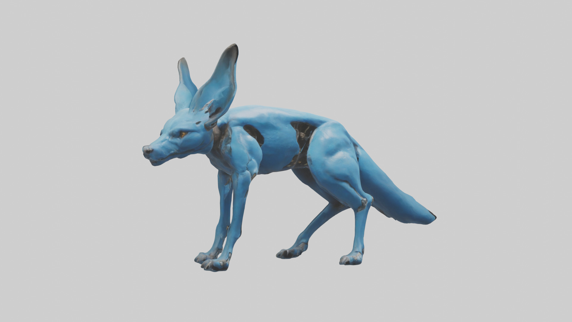 Otocyon Prowling model 3D model_11