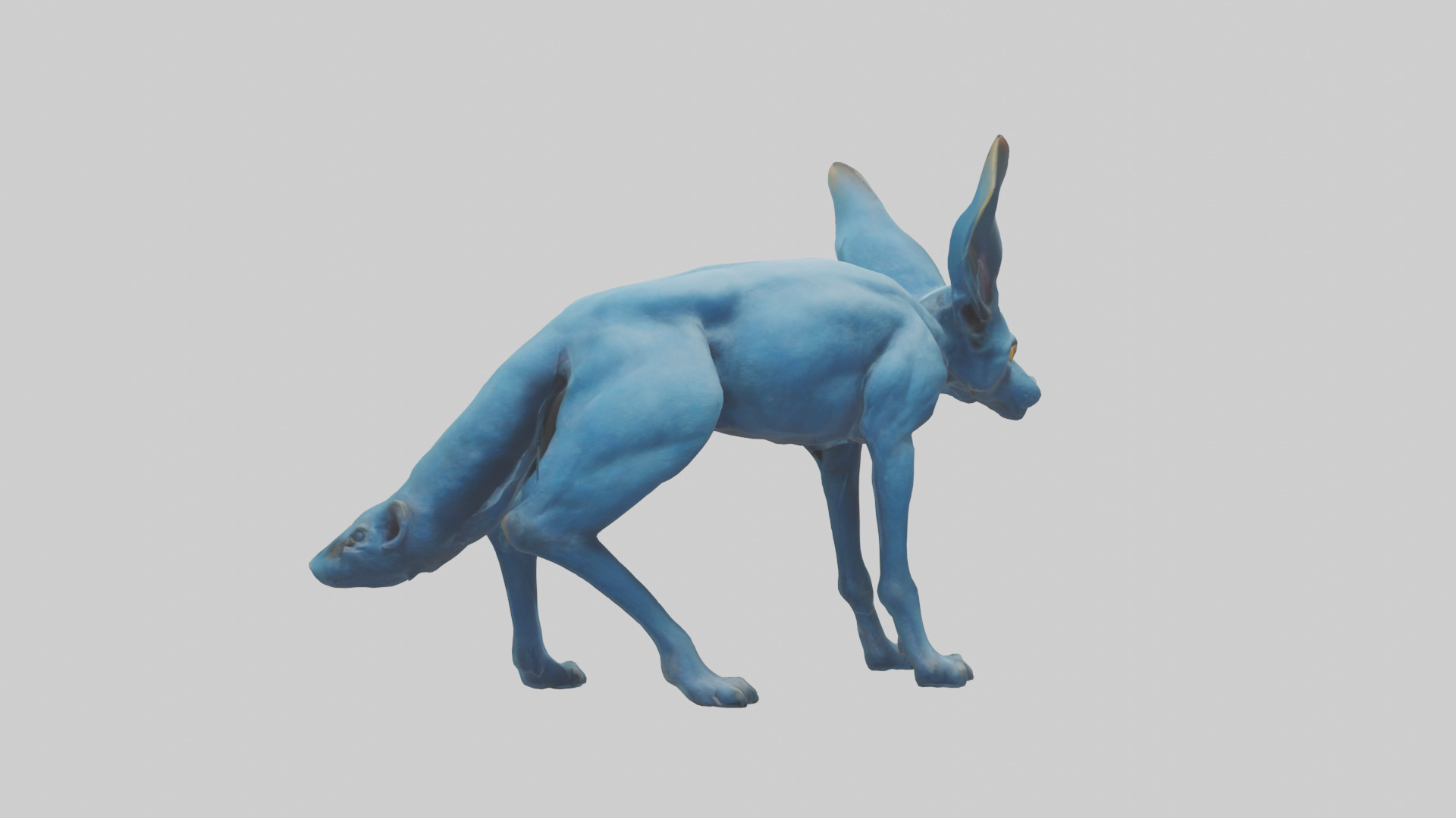 Otocyon Prowling model 3D model_1