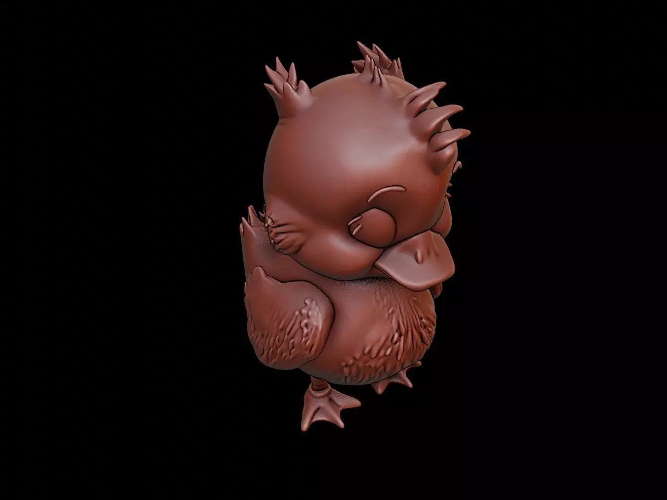 Duck Animal Cartoon 3D print model