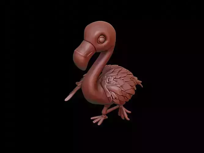 Flamingo Animal Cartoon 3D print model