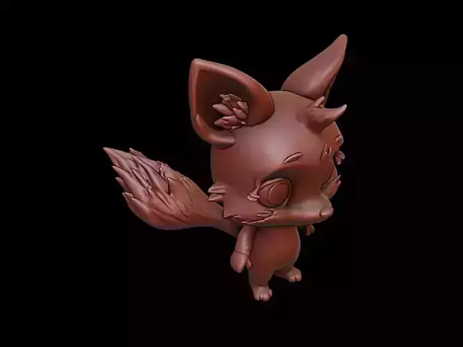 Fox Animal Cartoon 3D print model
