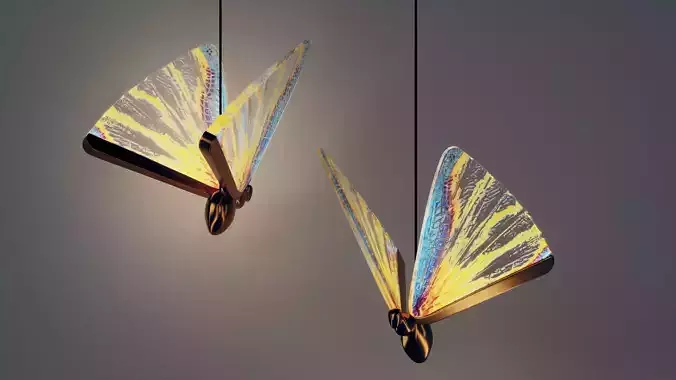 Butterfly Art Pendant Light