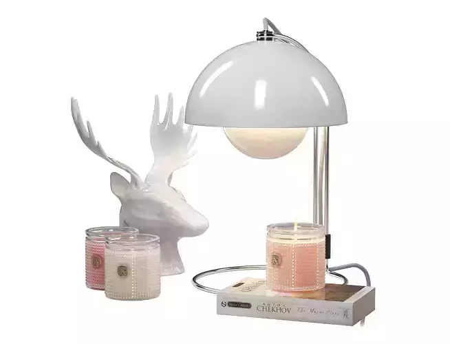 Relaxing decoration set 3D model